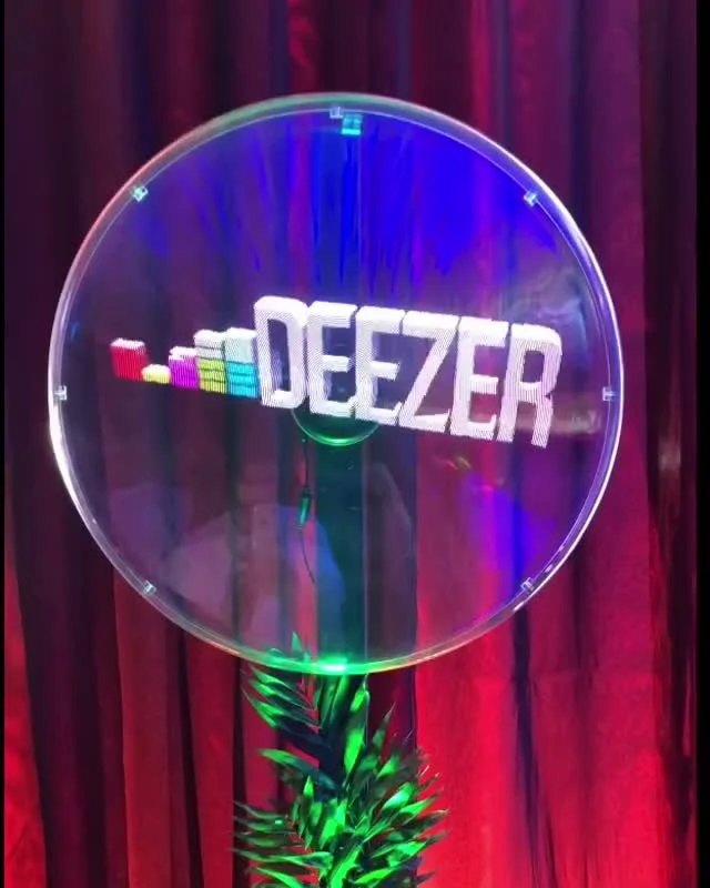 Hologram installation in an event space